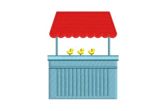 Carnival Duck Game Booth Embroidery Design