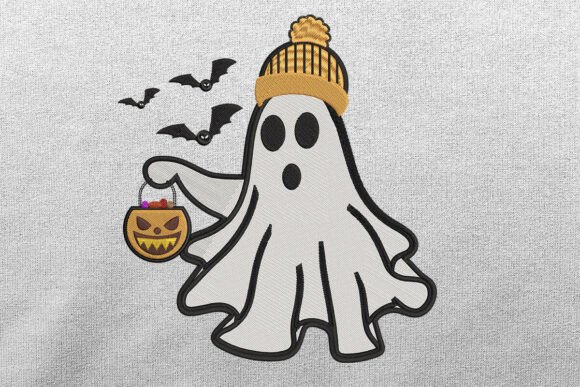 Cute Ghost Embroidery Design Review