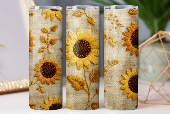 Embroidery Floral Tumbler Wrap Design Review