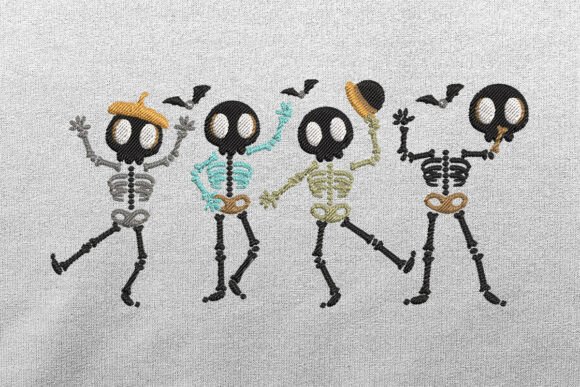 Funny Skeleton Halloween Embroidery Review