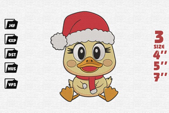 Happy Christmas Duckling Embroidery Review
