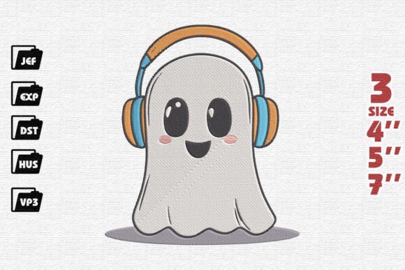 Happy Ghost Embroidery Design Review