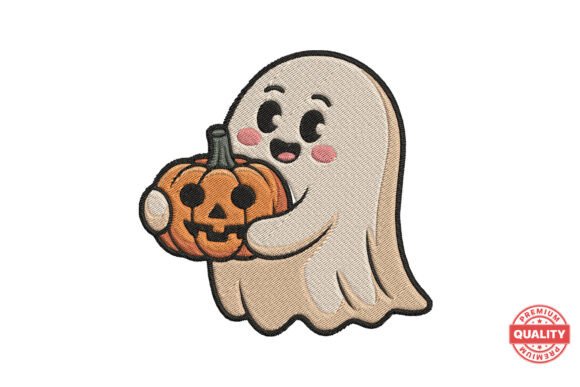 Happy Ghost with Pumpkin Embroidery Review