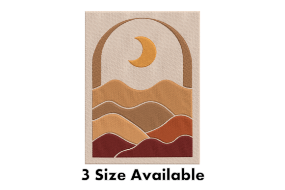 Moon Desert Landscape Embroidery Art Review
