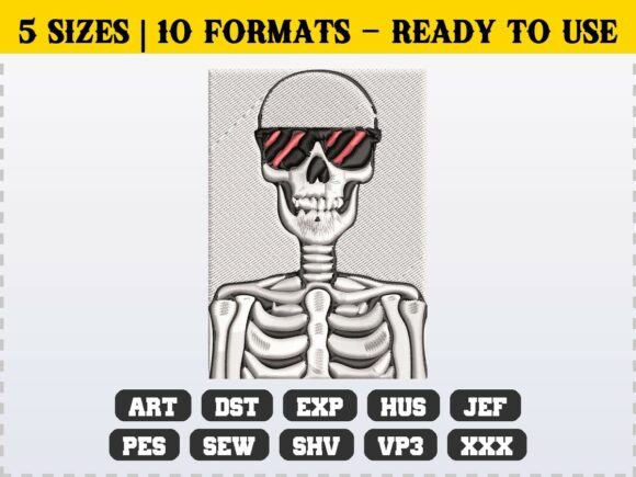 Spooky Halloween Skeleton Embroidery Review