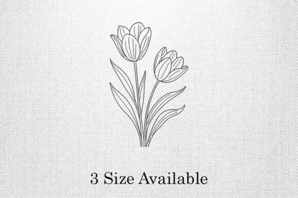 Tulip Flower Outline Embroidery File Review